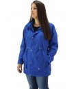 Parka Jaqueta Butu Biru Extra Grande Plus Size Feminino - Azul